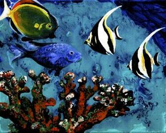 Wallpaper Colorful Coral Reef Fish HD Background Desktop