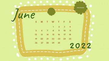 June Desktop Calendar Broken Panda