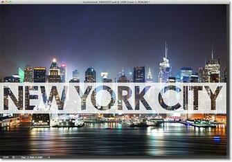 Transparent Type With A Semi Background Added To An Image