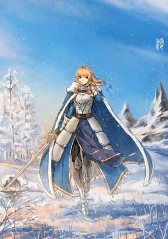 Wallpaper Fate Series Fgo Stay Night Anime Girls Long