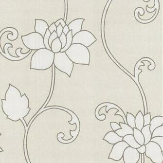 P S Decor Deluxe Orpheo Floral Trail Metallic Textured Wallpaper