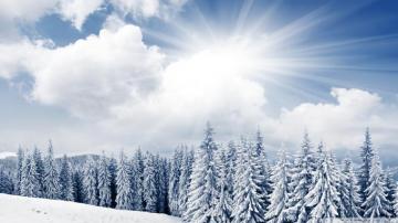 HD Dual Screen Wallpaper Winter