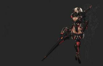 Wallpaper Girl Gun Sexy Art Dark Knight Minimalism