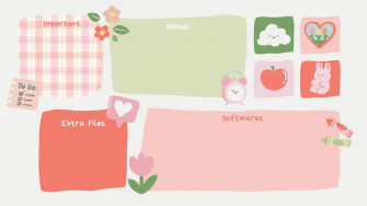 And Customizable Kawaii Wallpaper Templates