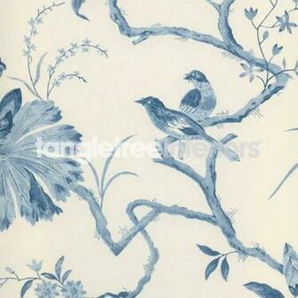 Egremont Bird Toile Black Bronze Wallpaper By Blue Mountain In