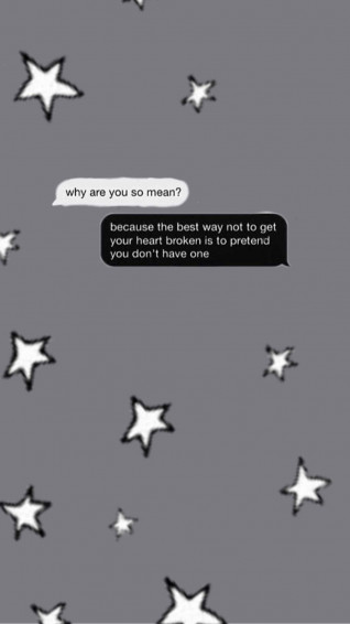 Broken Heart Aesthetics Text Wallpaper