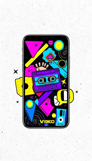 90s Retro Phone Wallpaper
