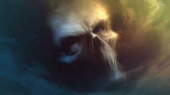Smoke Skull Wallpaper Digital Art