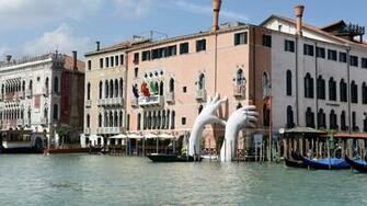 How Giant Hands In Venice Combat Climate Change Axios