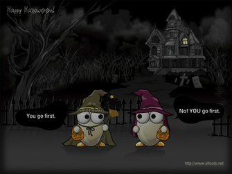 Altools Spooky Haunted House Halloween Desktop Wallpaper Png