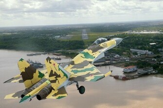 Su Flight Camouflage The Landing Beach Airport Wallpaper