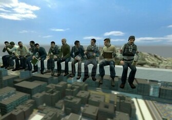 Half Life Lunch Atop A Skyscraper By Dawnshepherd1