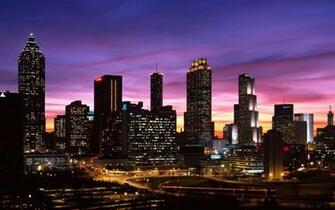 HD Atlanta Skyline Wallpaper Net