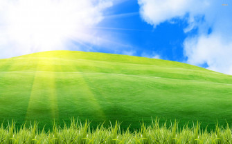 Sunny Summer Day Wallpaper Digital Art