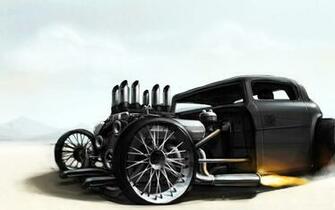 Rat Rod Wallpaper Flaming iPhone