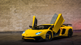 Yellow Lamborghini Aventador 4k HD Wallpaper Image