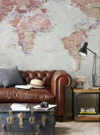 Map Wall Decor Wallpaper