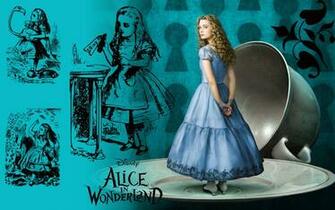 Alice In Wonderland Wallpaper Original Line Drawings