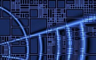 Blue Tech Wallpaper Walltor