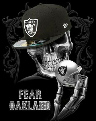 Raider Nation Skulls They Fear Our Fans All Day