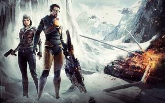 Gordon Man Alyx Vance Half Life Video Games