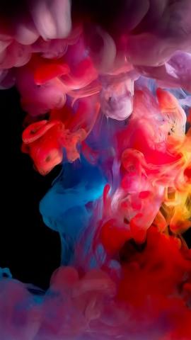 Colorful Smoke iPhone Wallpaper