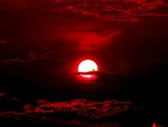 Detail For Blood Red Sunset Wallpaper The