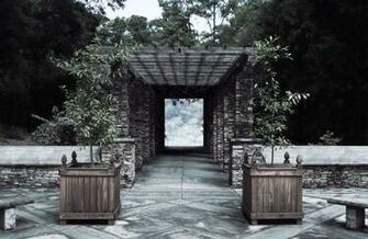 Stone Arbor Background Stock Photo Cool Light By Annamae22 On