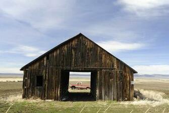 Description Of Truck Through An Old Barn Jpg