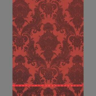 Velvet Wallpaper More Red Flocked Patterns 1890s Damask