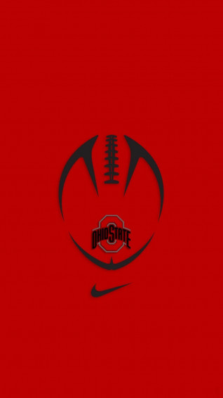 Ohio State Red Football iPhone Wallpaper