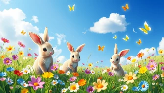 Cute Bunnies Wallpaper