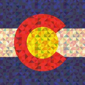 Colorado Flag iPhone Wallpaper Prism Art