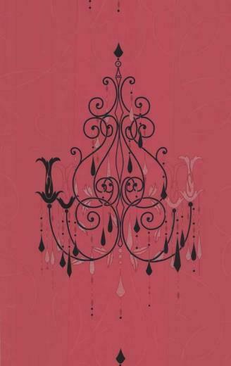 Pink And Black Chandelier Wallpaper