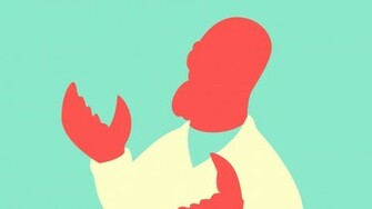 Zoidberg Minimalist Wallpaper