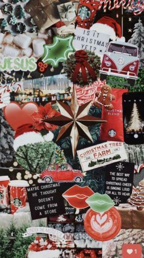 Christmas Aesthetic Ig Collage