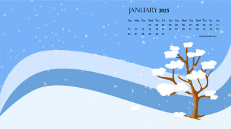January Calendar Desktop Wallpaper 4k