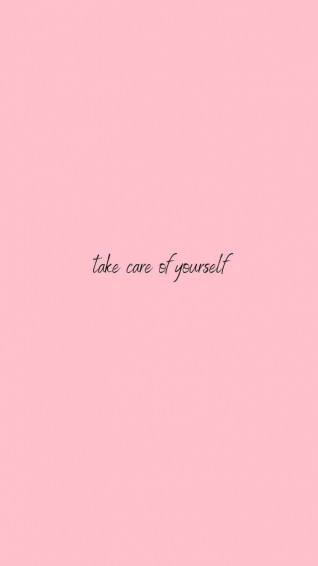 An Inspirational Quote Set Against A Pretty Pink