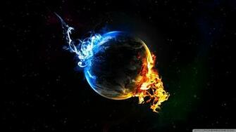 Water Fire Elements Wallpaper