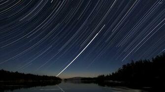 Movement Of The Stars In Sky Wallpaper Nature