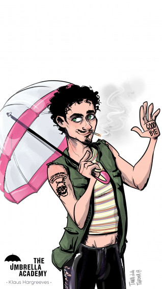 Klaus Hargreeves iPhone And Smartphone Wallpaper The Umbrella