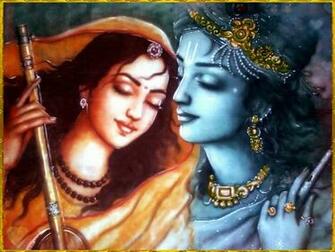 Lord Krishna And Meera Beautiful HD Wallpaper Pictures