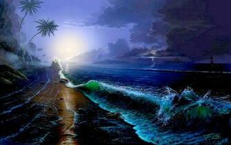 Stormy Night Wallpaper HD Desktopinhq Net