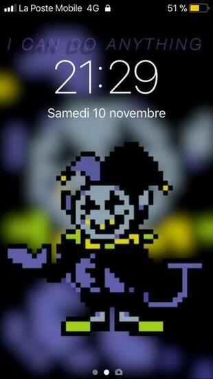I Made A Jevil Wallpaper Using Random App Link For Dl Below
