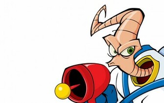 Earthworm Jim Adventure Animation Comedy Cartoon Wallpaper
