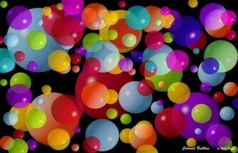 Colored Bubbles Wallpaper