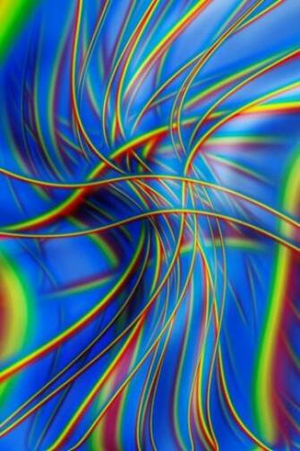 Rainbow Strands iPhone HD Wallpaper