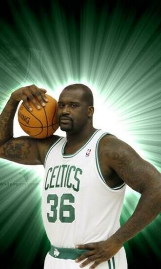 Shaquille O Neal Celtics Widescreen Wallpaper