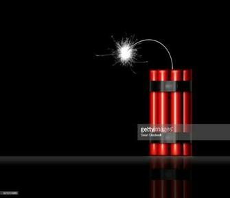 Sticks Of Red Dynamite Illustration On Black Background