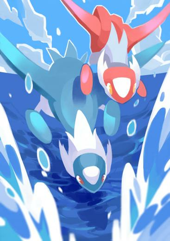 I Really Wanted A Latios Latias Phone Wallpaper So Painted Them